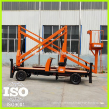 good diesel engine self-propelled articulated telescopic boom lift with iso